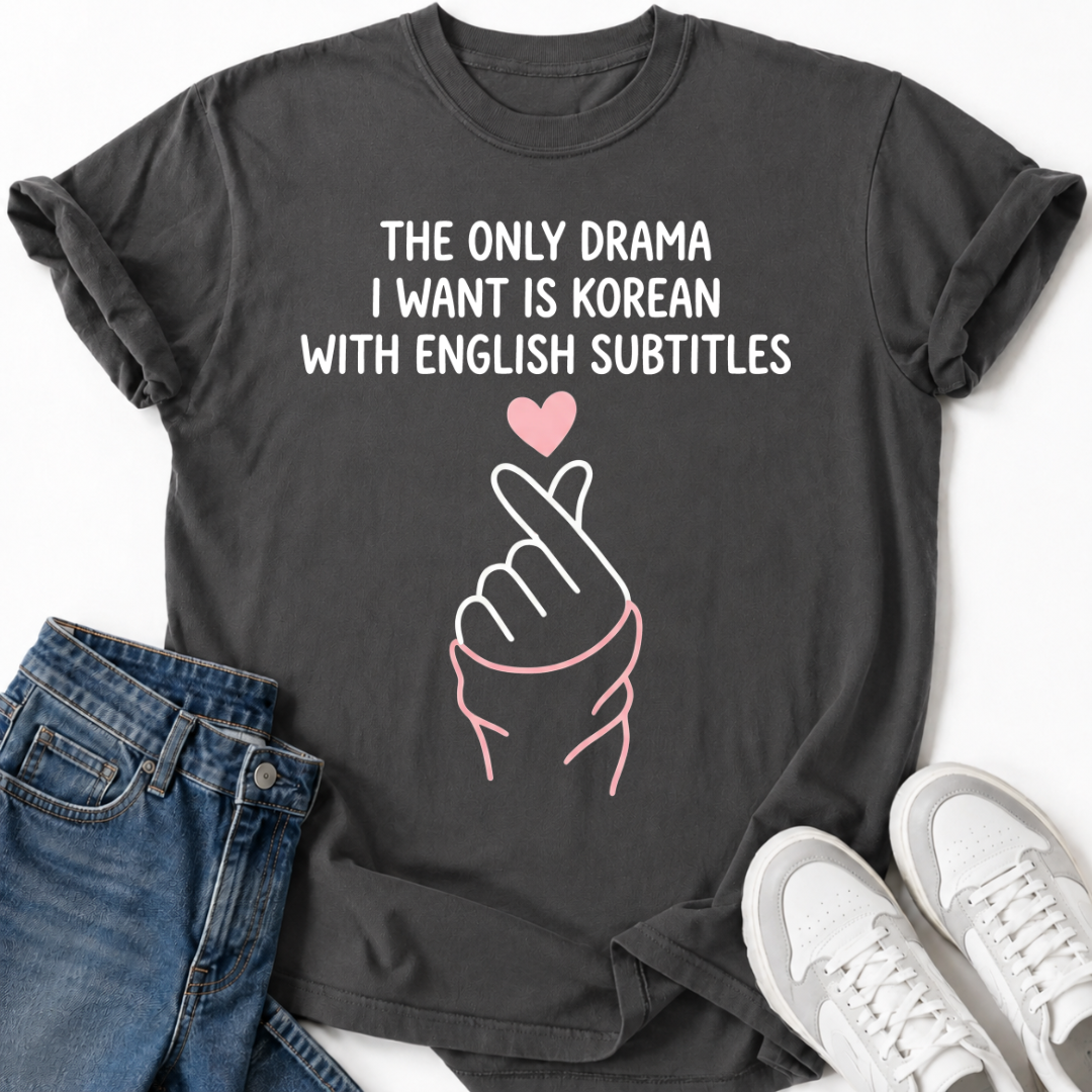 K-DRAMA ENGLISH SUBTITLES T-SHIRT