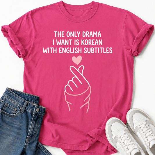 K-DRAMA ENGLISCHE UNTERTITEL T-SHIRT