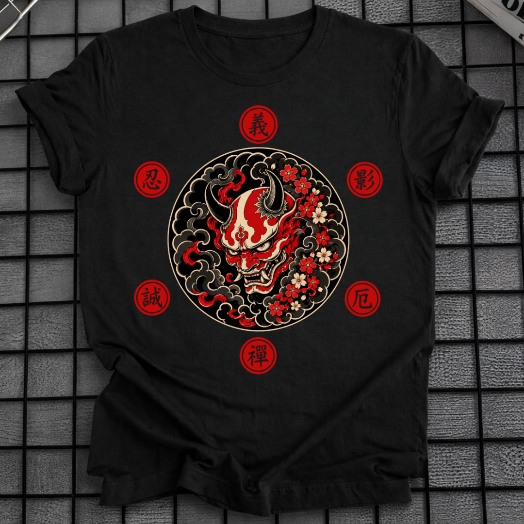 JAPANESE DEMON MASK T-SHIRT