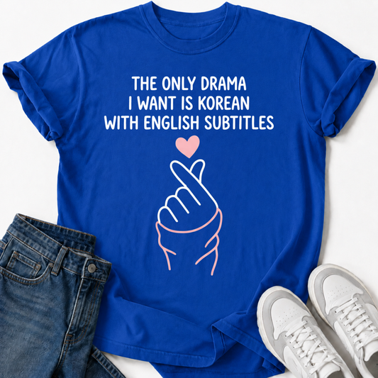 K-DRAMA ENGLISCHE UNTERTITEL T-SHIRT