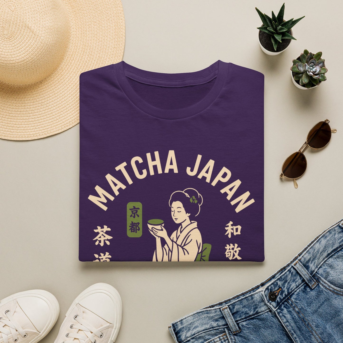 Matcha Japan Kyoto T-Shirt — Vintage Geisha Tea Ceremony Tee