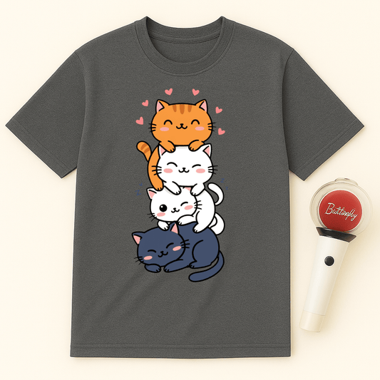 CATS WITH HEARTS UNISEX T-SHIRT