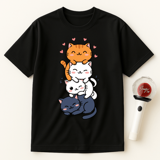 CATS WITH HEARTS UNISEX T-SHIRT