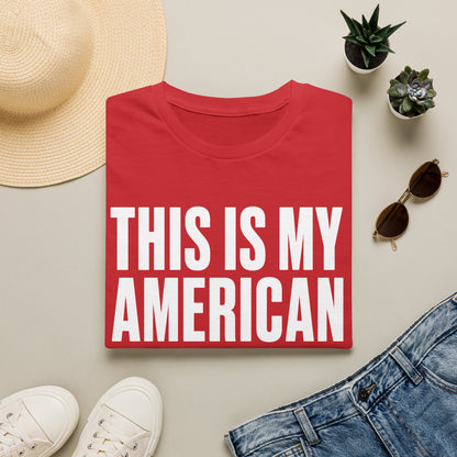 T-Shirt — "This Is My American Costume (I’m Really Half Korean)" Graphic Tee