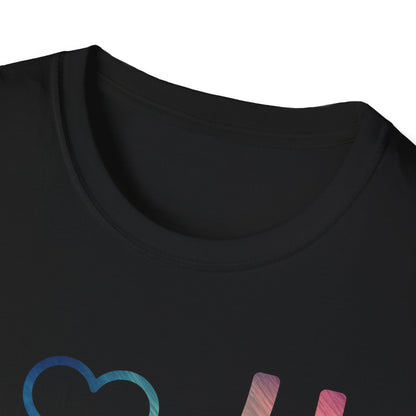 Rainbow Heart Hand Unisex T-Shirt - Perfect for Love Celebrations