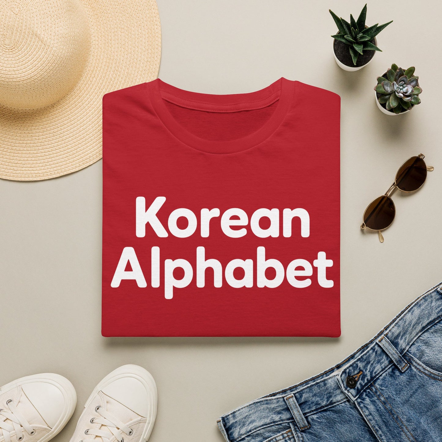 Korean Alphabet T-Shirt — Hangul Learning Graphic Tee