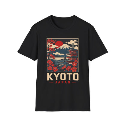 Kyoto Japan Vintage Mount Fuji Tee