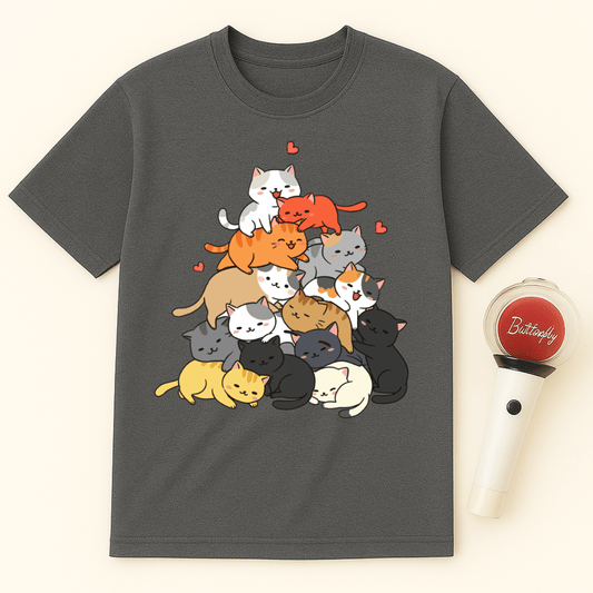 PILE CATS UNISEX T-SHIRT