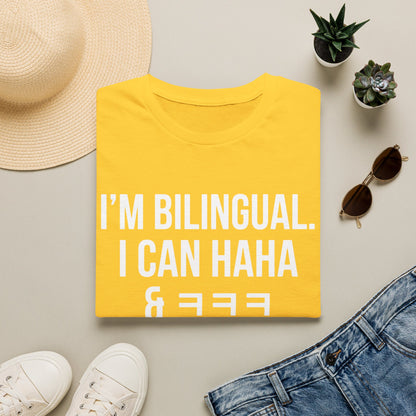 Bilingual Funny Tee — "I’m Bilingual. I Can Haha & ㅋㅋㅋ" Graphic T-Shirt