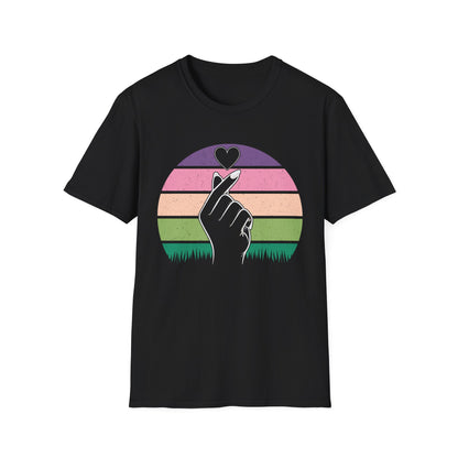 Hand Heart Unisex Softstyle T-Shirt - Love Vibes for Every Occasion
