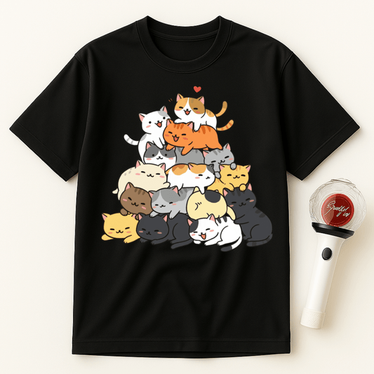 PYRAMID OF CATS UNISEX T-SHIRT