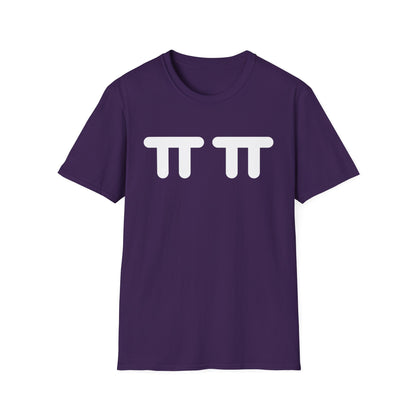 Pi Symbol Graphic T-Shirt — Cute Double Pi Design