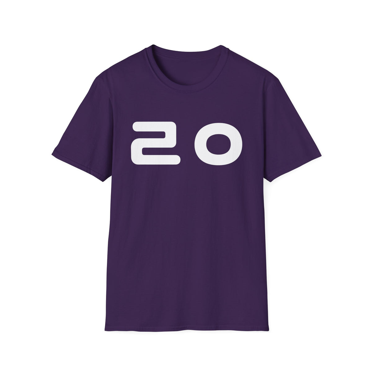 20 Graphic T‑Shirt — Bold Minimalist Number Tee
