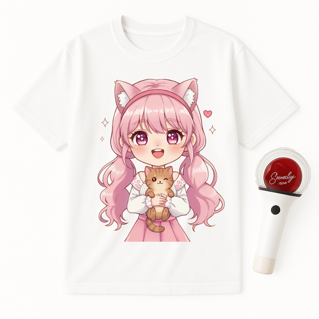GIRL KITTEN T-SHIRT