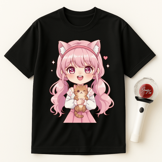 GIRL KITTEN T-SHIRT