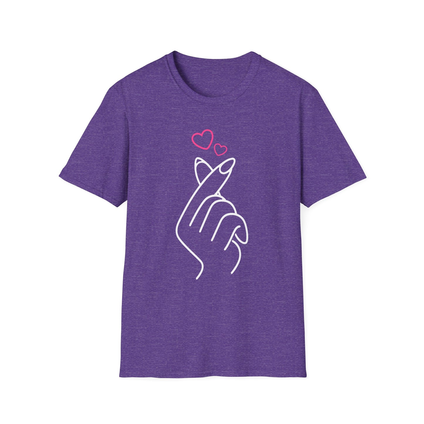 Cute Heart Gesture Unisex T-Shirt - Perfect for Friends, Love, and Everyday Wear
