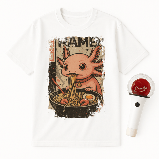 AXOLOTL RAMEN BOWL UNISEX T-SHIRT