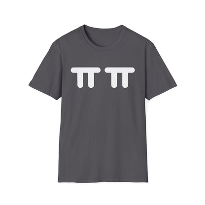 Pi Symbol Graphic T-Shirt — Cute Double Pi Design