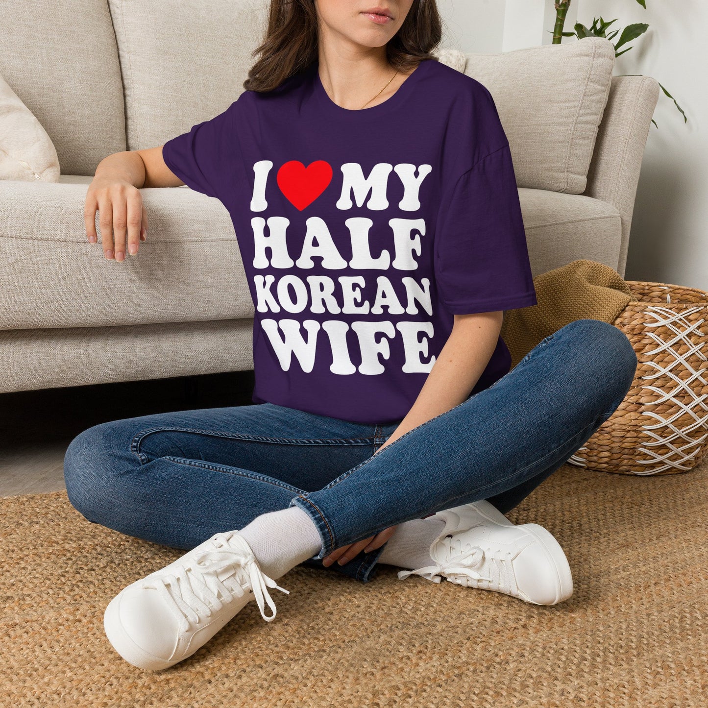 I LOVE MY HALF KOREAN WIFE T-SHIRT