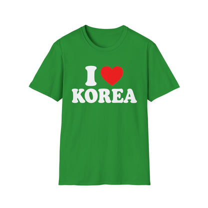 I  Korea T-Shirt — Retro Love Korea Tee for Travelers & K-Style Fans