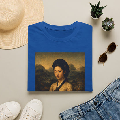 Portrait Tee — Vintage Asian Woman Oil Painting Graphic T-Shirt