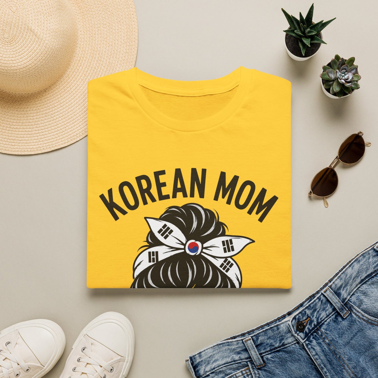 Korean Mom T-Shirt — "Like a Regular Mom But Cooler" Stylish Korean Pride Top