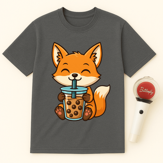 FOX BOBA TEA UNISEX T-SHIRT