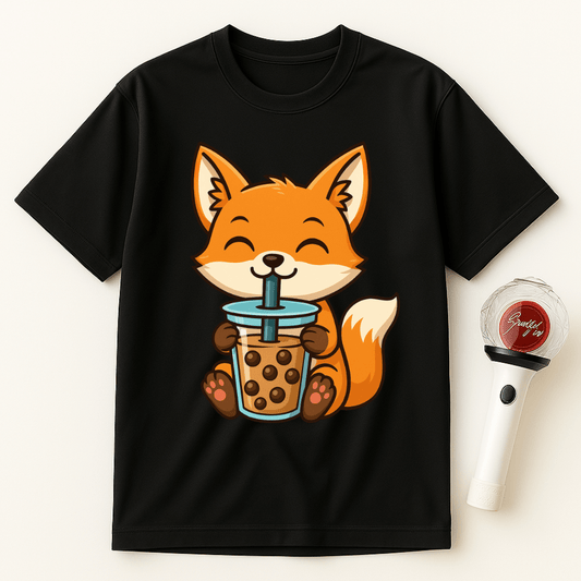 FOX BOBA TEA UNISEX T-SHIRT