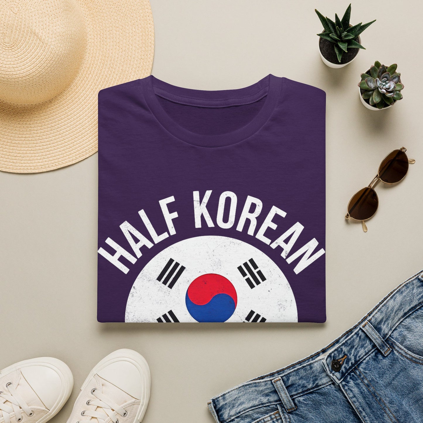 Half Korean T-Shirt — "Proud of Who I Am" Heritage Tee