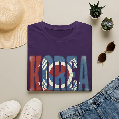 KOREA Flag Graphic T-Shirt — Retro Korean Flag Travel Tee