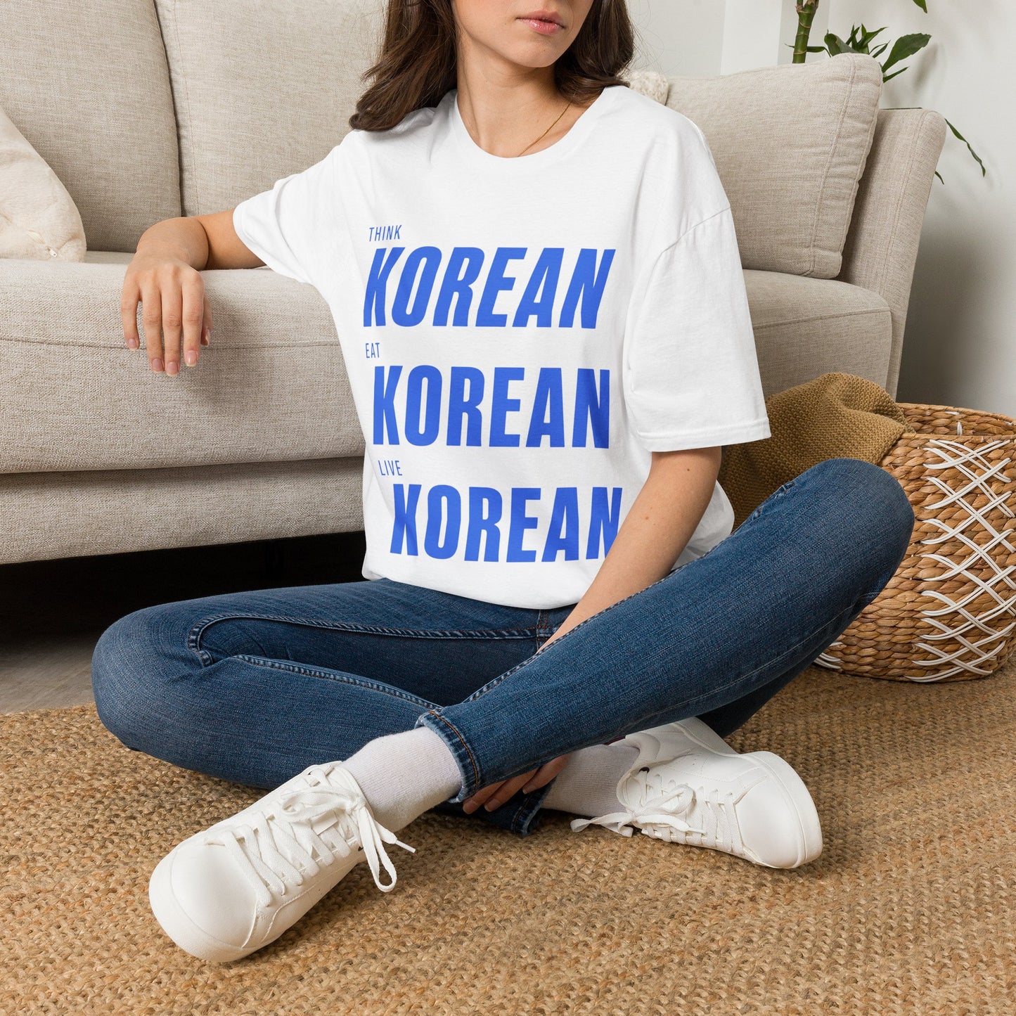 THINK EAT LIVE KOREAN T-SHIRT