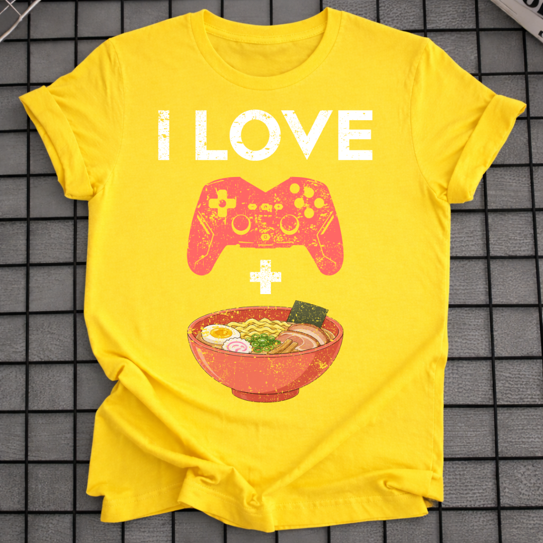 ICH LIEBE RAMEN GAMING T-SHIRT