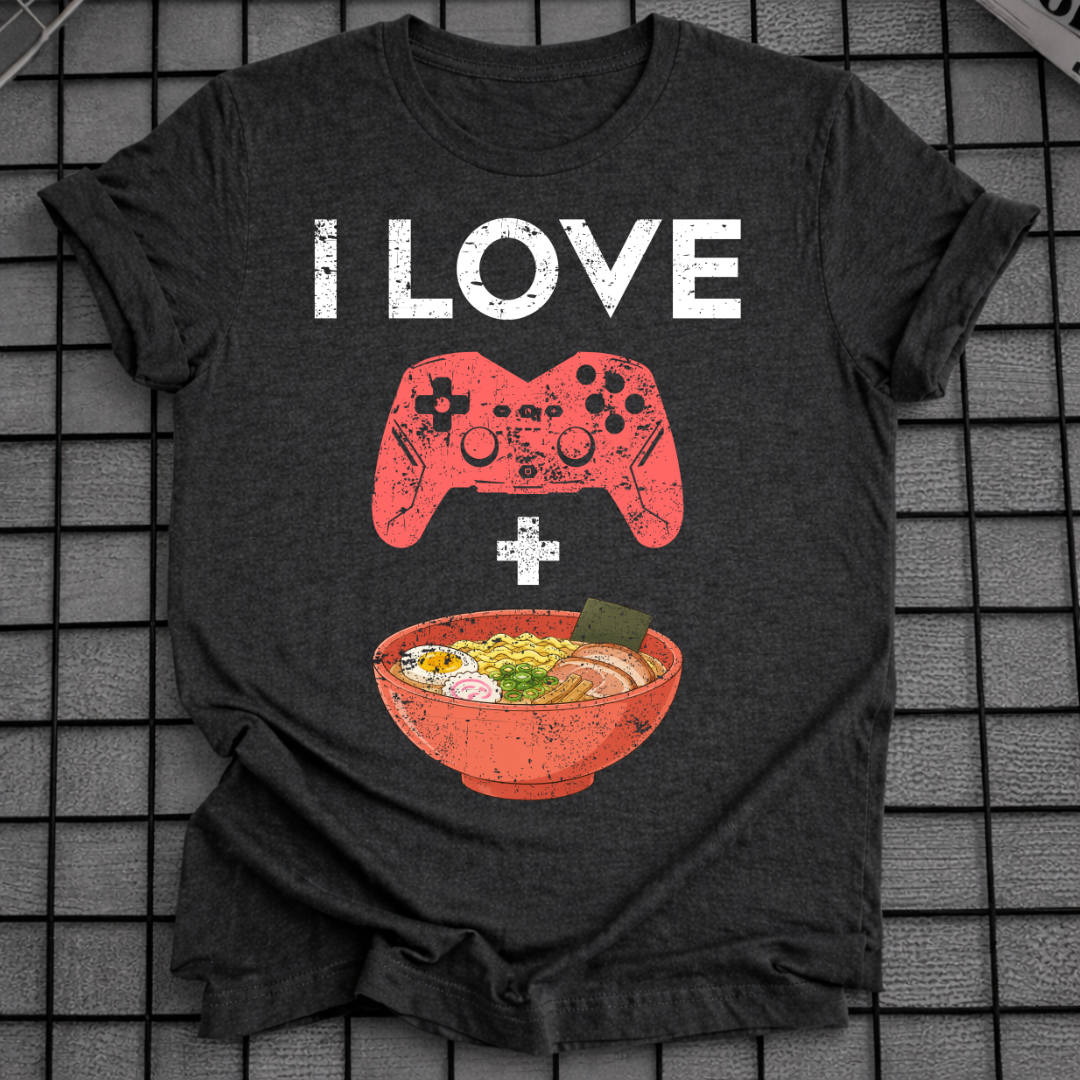 ICH LIEBE RAMEN GAMING T-SHIRT