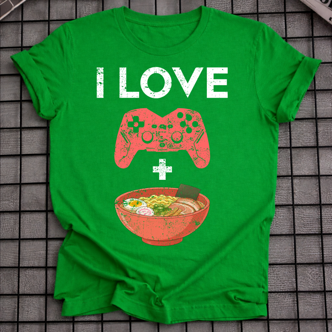ICH LIEBE RAMEN GAMING T-SHIRT