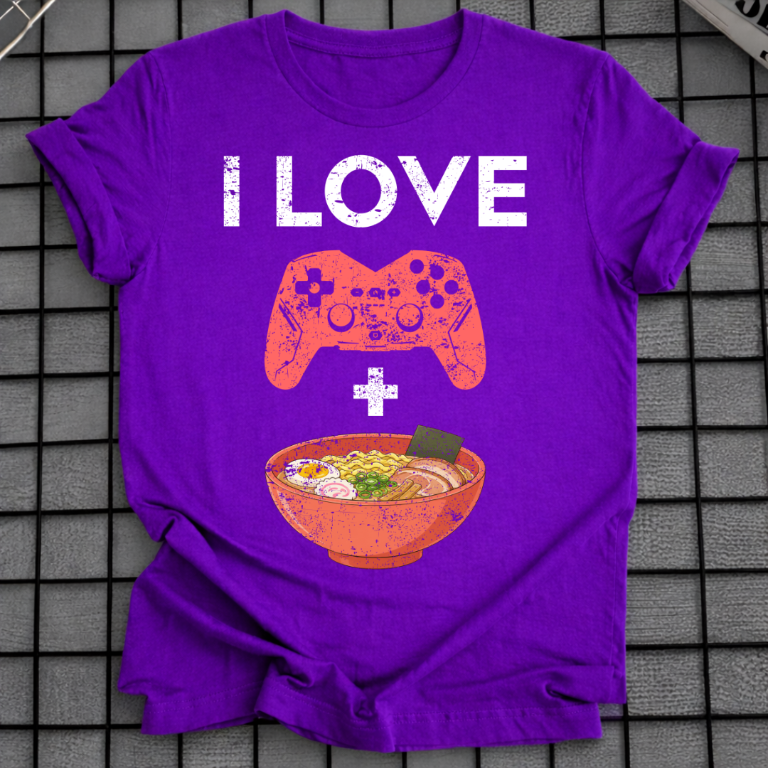 ICH LIEBE RAMEN GAMING T-SHIRT