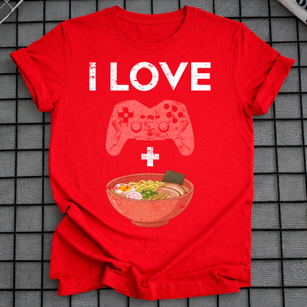 ICH LIEBE RAMEN GAMING T-SHIRT