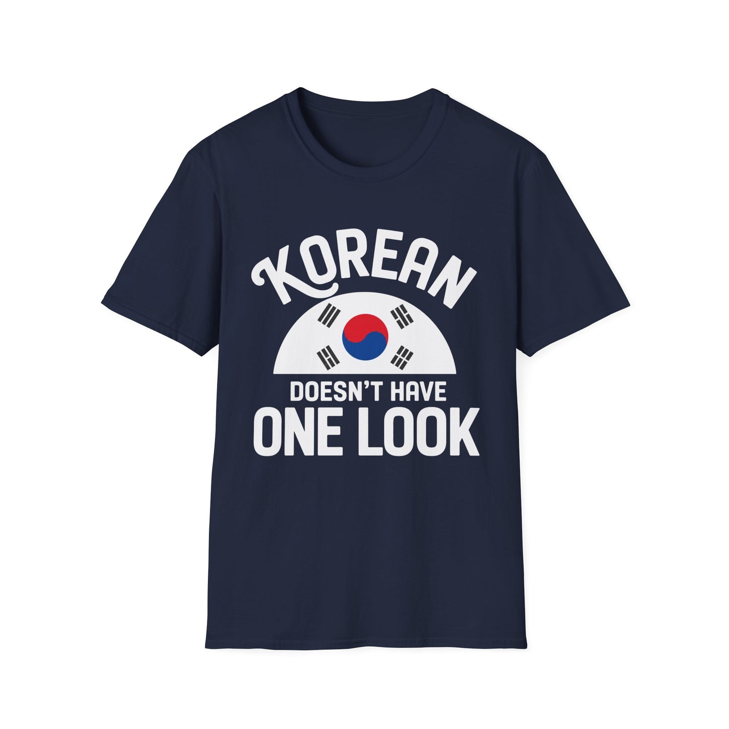 Korean Flag T‑Shirt — "Korean Doesn't Have One Look" Graphic Tee