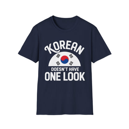 Korean Flag T‑Shirt — "Korean Doesn't Have One Look" Graphic Tee