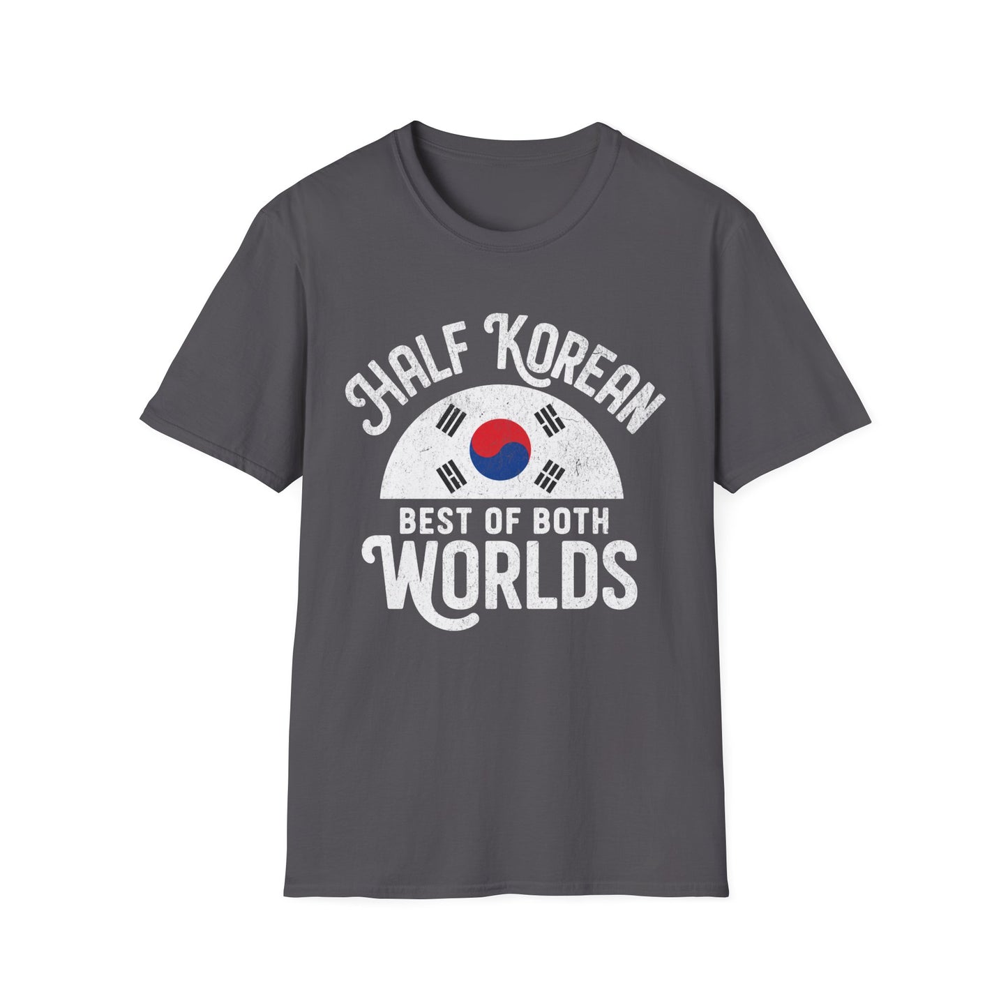 Half Korean T-Shirt — “Best of Both Worlds” Korean Flag Pride Tee