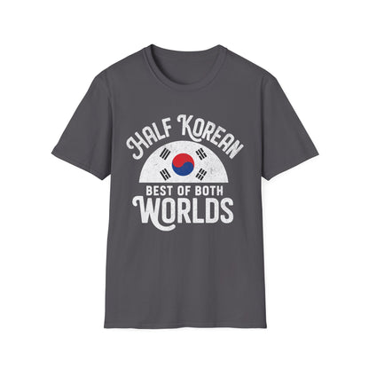 Half Korean T-Shirt — “Best of Both Worlds” Korean Flag Pride Tee
