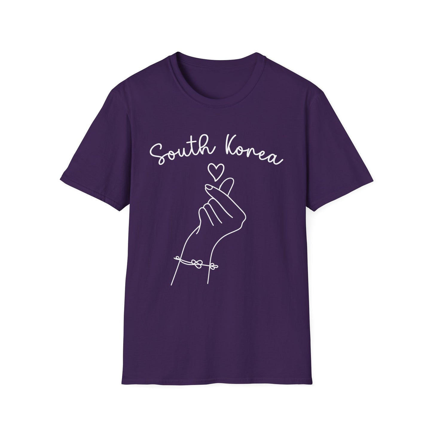 South Korea Love Hand Gesture Unisex Softstyle T-Shirt