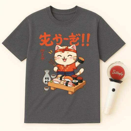 SUSHI CAT CHEF UNISEX T-SHIRT