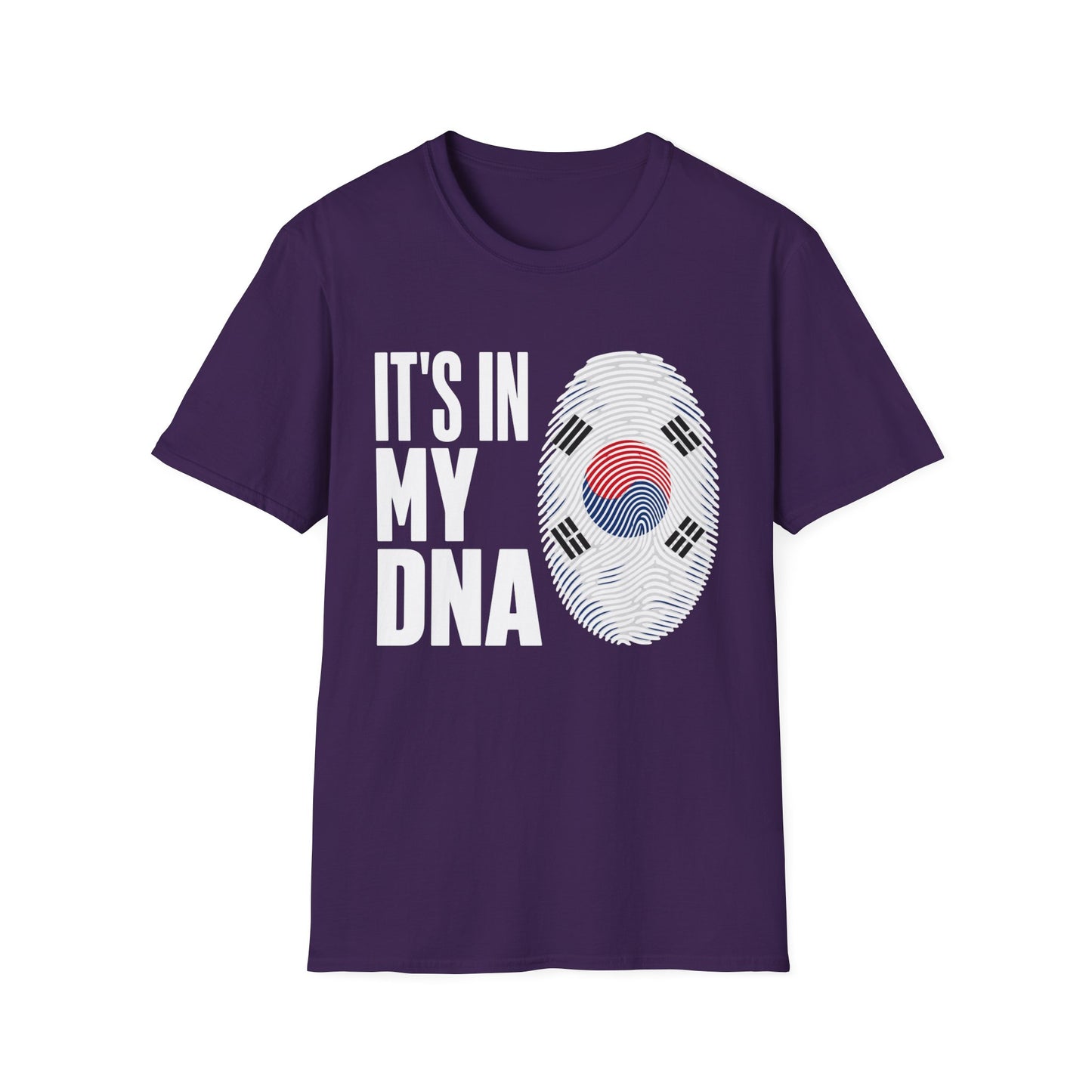 It's In My DNA T-Shirt — Korean Flag Fingerprint Tee