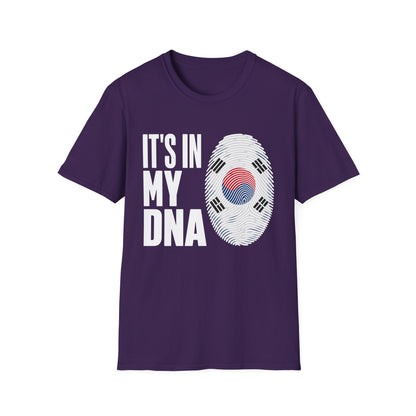 It's In My DNA T-Shirt — Korean Flag Fingerprint Tee