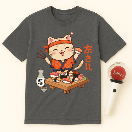 SUSHI CHEF CAT UNISEX T-SHIRT