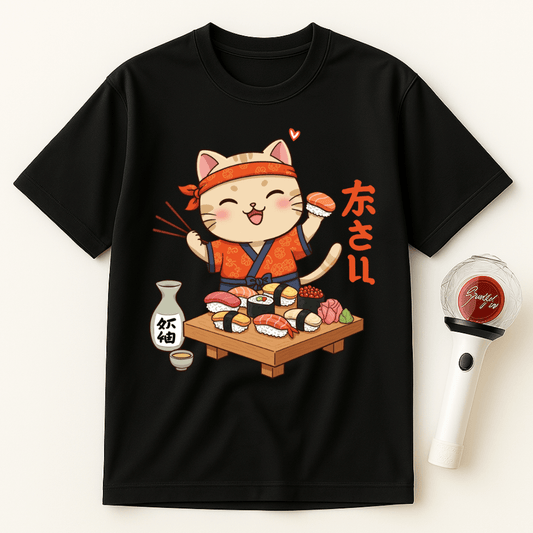 SUSHI CHEF CAT UNISEX T-SHIRT