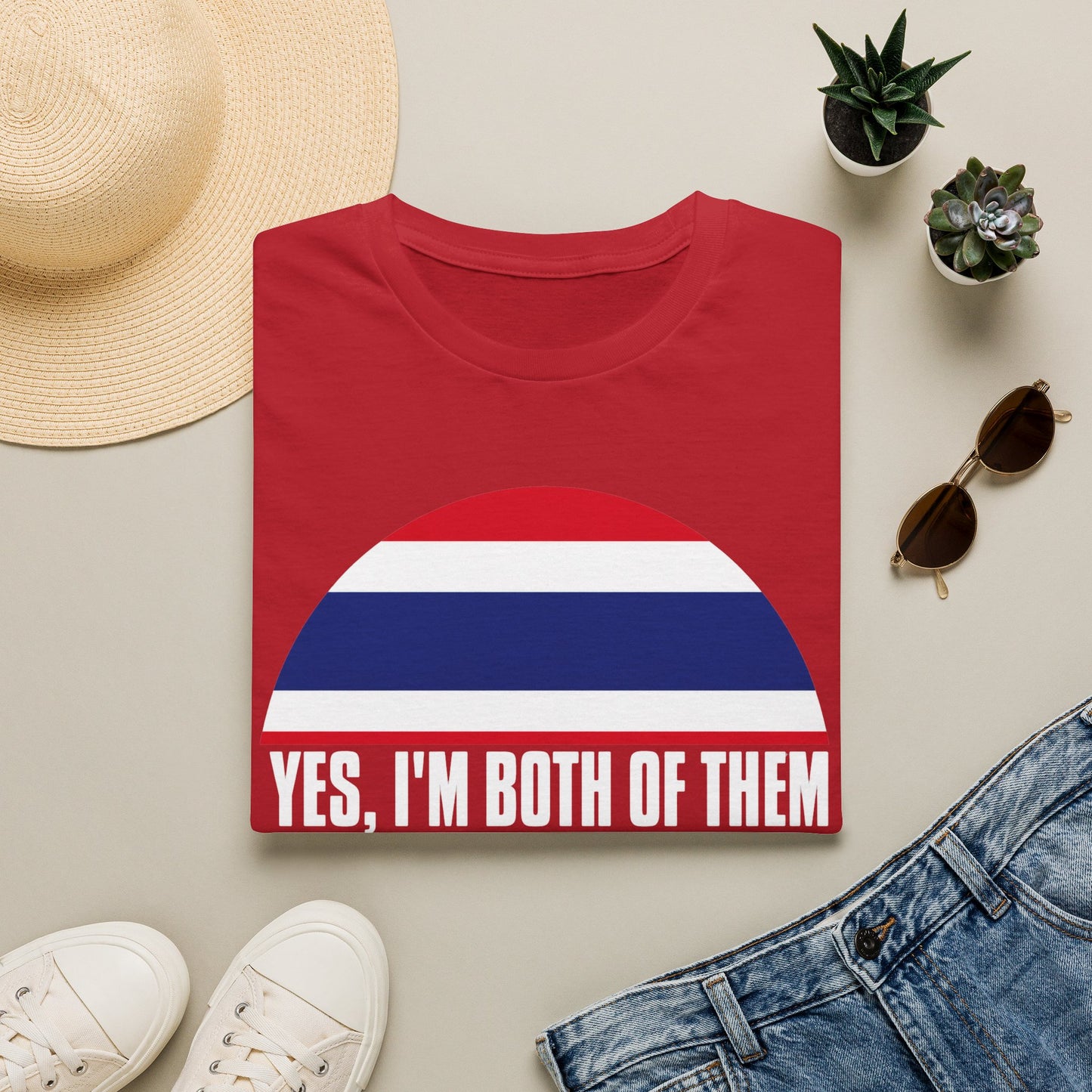 T-Shirt — Yes, I'm Both of Them (Korean-Thai Pride)