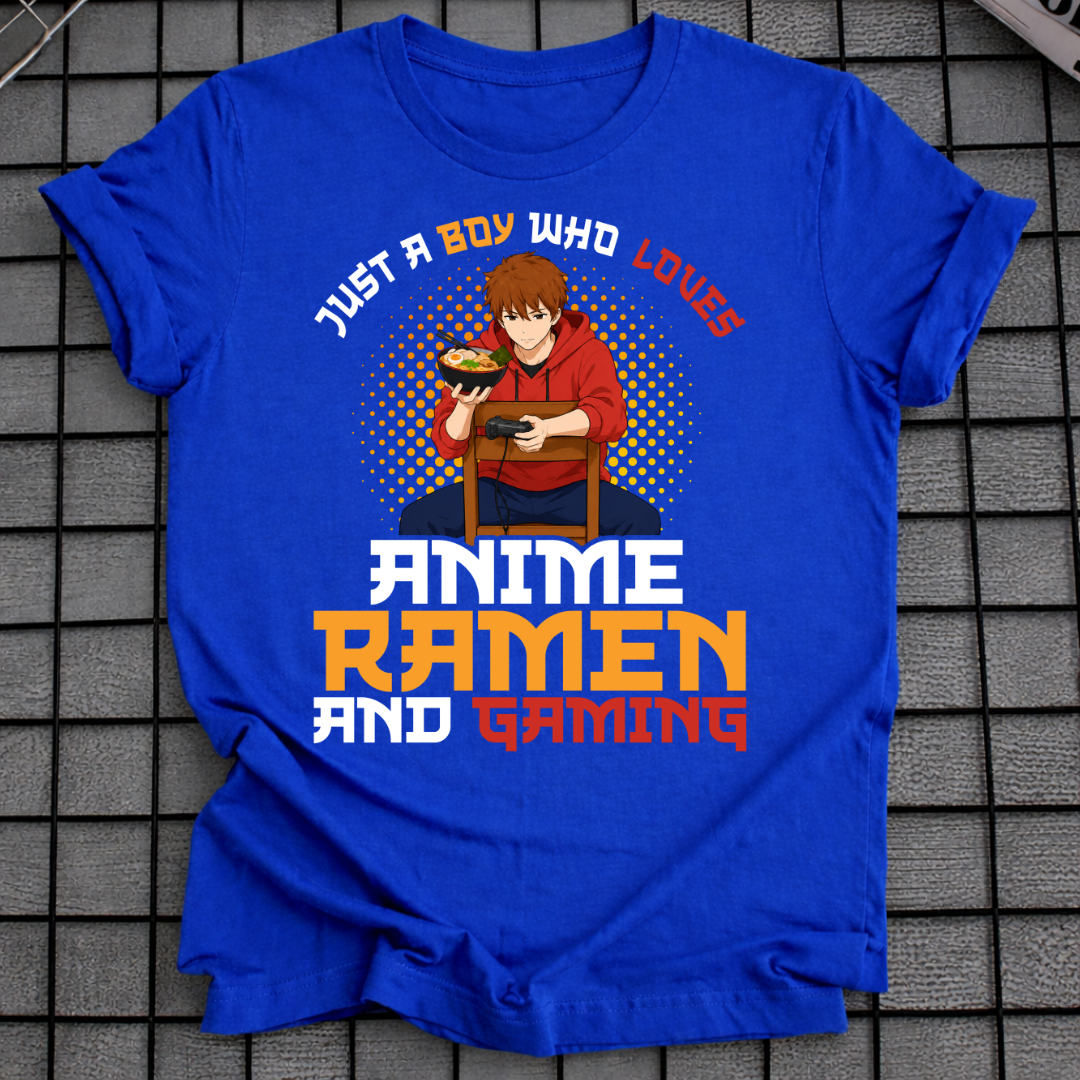 ANIME RAMEN & GAMING T-SHIRT