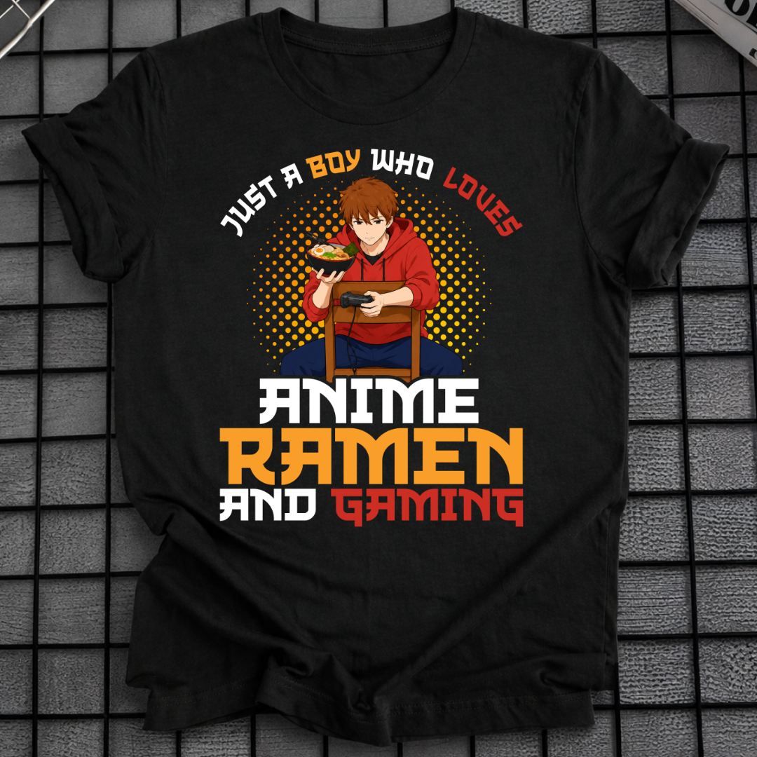 ANIME RAMEN & GAMING T-SHIRT