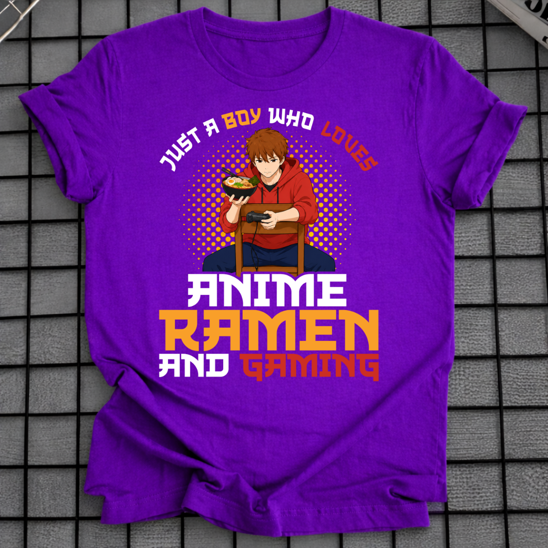 ANIME RAMEN & GAMING T-SHIRT